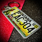 Montana License Plate Custom Keychain