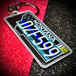 Montana License Plate Custom Keychain