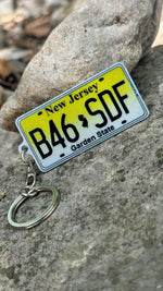 New Jersey License Plate Custom Keychain