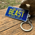 New Jersey License Plate Custom Keychain