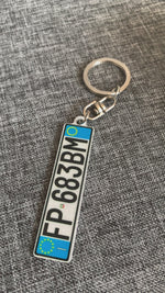 Italy Euro Plate Keychain