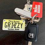 New Jersey License Plate Custom Keychain