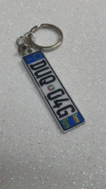 Great Britain Euro Plate Keychain