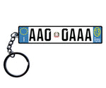 Italy Euro Plate Keychain