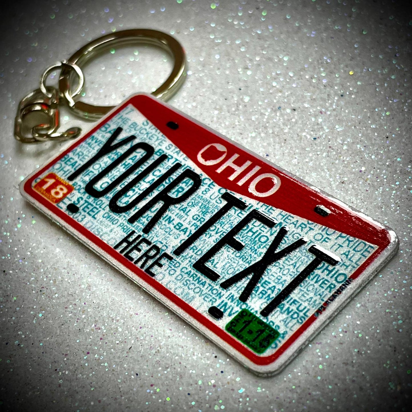 Illinois License Plate Custom Keychain – Placamania