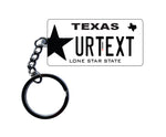 Texas License Plate Custom Keychain