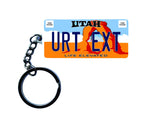 Utah License Plate Custom Keychain