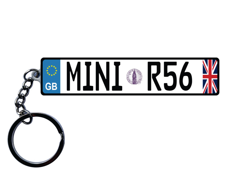 Great Britain Euro Plate Keychain