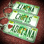 Florida License Plate Custom Keychain