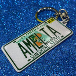 Florida License Plate Custom Keychain