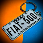 Texas License Plate Custom Keychain