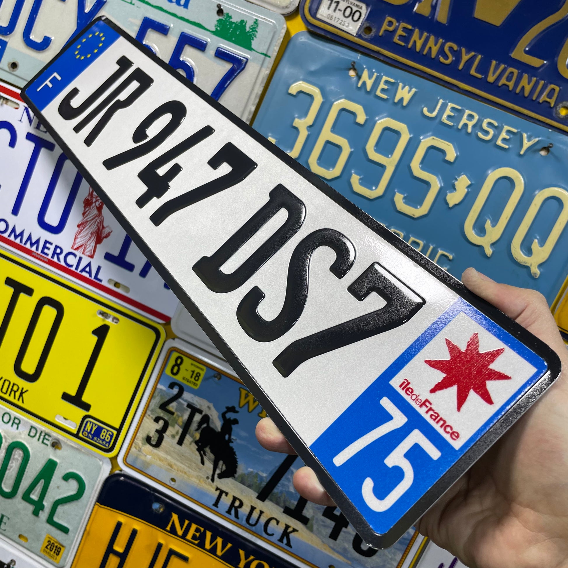New Jersey Aluminum License Plate Replica