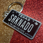 Texas License Plate Custom Keychain