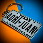 Texas License Plate Custom Keychain