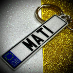 Great Britain Euro Plate Keychain