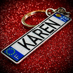 Great Britain Euro Plate Keychain