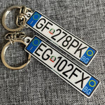 Italy Euro Plate Keychain