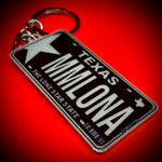 Texas License Plate Custom Keychain