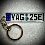 Great Britain Euro Plate Keychain