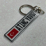 Great Britain Euro Plate Keychain