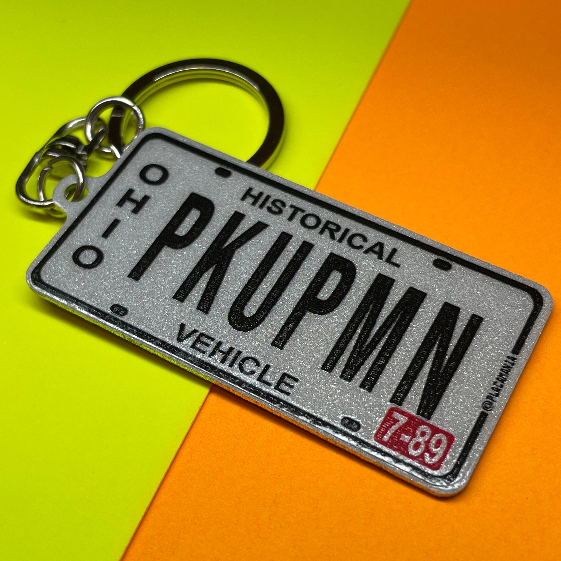 Placamania Illinois License Plate Custom Keychain