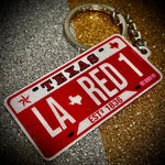 Texas License Plate Custom Keychain