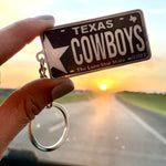 Texas License Plate Custom Keychain