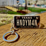 Texas License Plate Custom Keychain