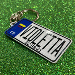 Great Britain Euro Plate Keychain