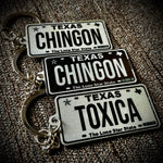 Texas License Plate Custom Keychain