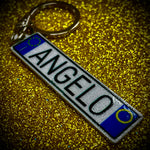 Italy Euro Plate Keychain