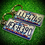 North Carolina License Plate Custom Keychain